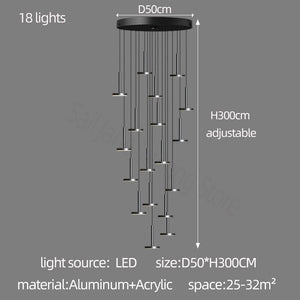 ChandeliersDecor.com-Staircase Chandelier-Designer Arc Luxury Staircase Chandelier