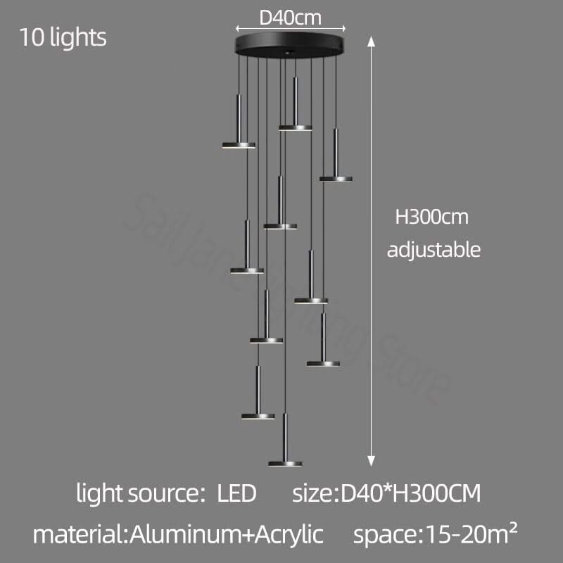 ChandeliersDecor.com-Staircase Chandelier-Designer Arc Luxury Staircase Chandelier