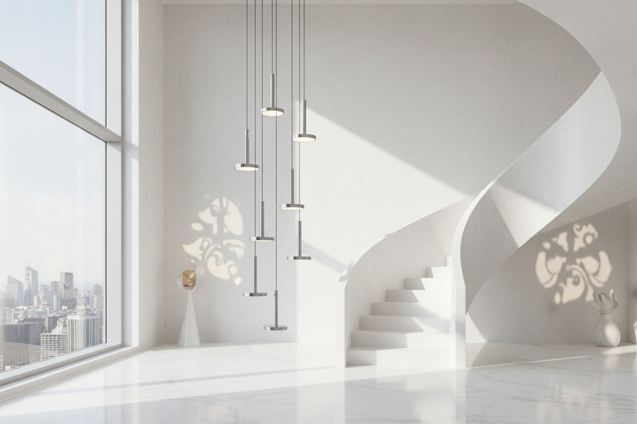 ChandeliersDecor.com-Staircase Chandelier-Designer Arc Luxury Staircase Chandelier