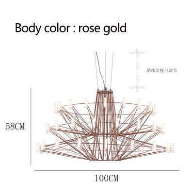 ChandeliersDecor.com-Chandeliers-Designer Coppelia LED Chandelier - Exquisite Illumination