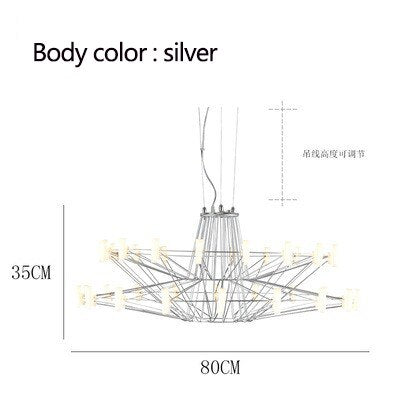 ChandeliersDecor.com-Chandeliers-Designer Coppelia LED Chandelier - Exquisite Illumination