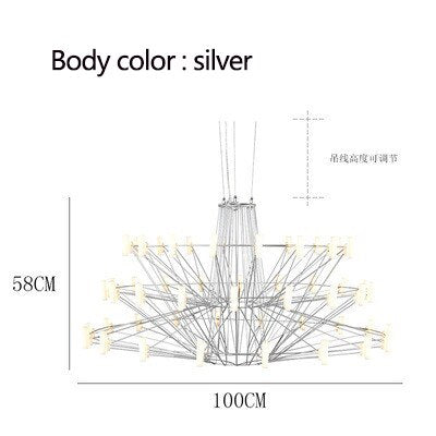 ChandeliersDecor.com-Chandeliers-Designer Coppelia LED Chandelier - Exquisite Illumination