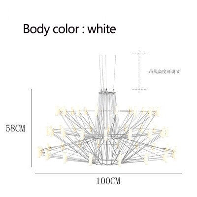 ChandeliersDecor.com-Chandeliers-Designer Coppelia LED Chandelier - Exquisite Illumination