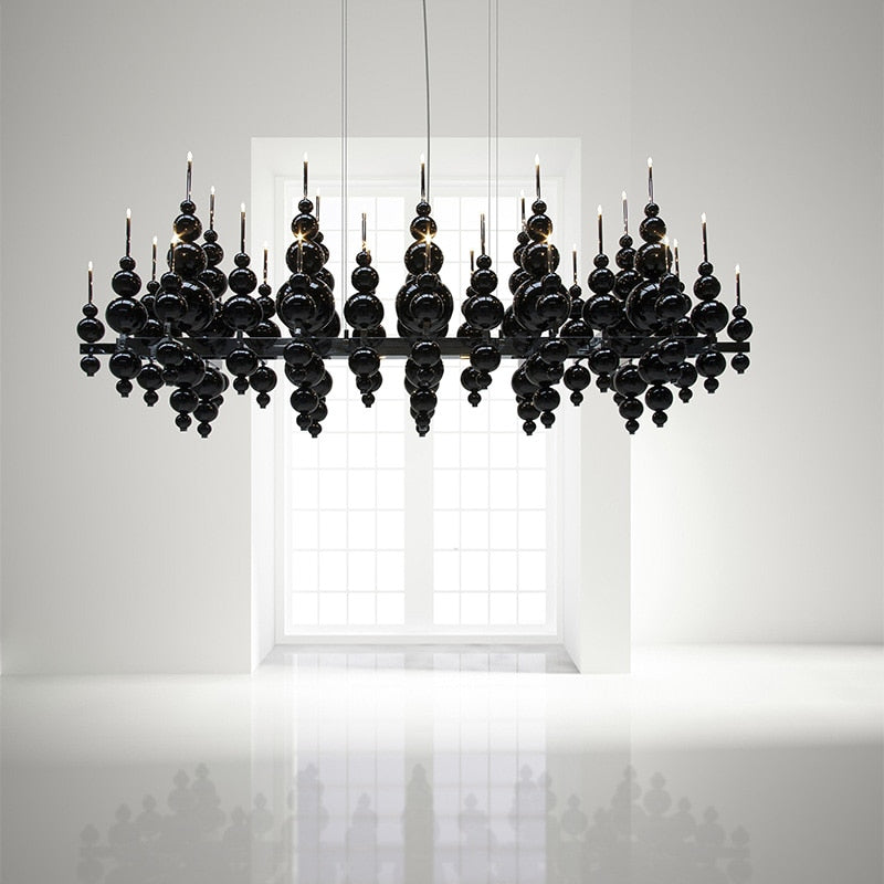 ChandeliersDecor.com-Chandeliers-Designer Glass Balls Chandelier: Elegant Lighting Fixture