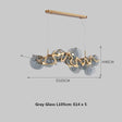 ChandeliersDecor.com-Kitchen Island-Designer Glass Chandelier: Elevate Your Space
