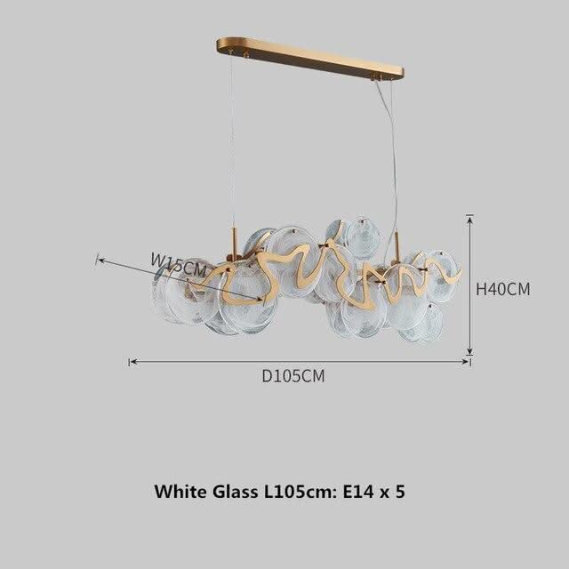 ChandeliersDecor.com-Kitchen Island-Designer Glass Chandelier: Elevate Your Space