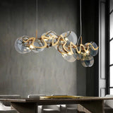 ChandeliersDecor.com-Kitchen Island-Designer Glass Chandelier: Elevate Your Space