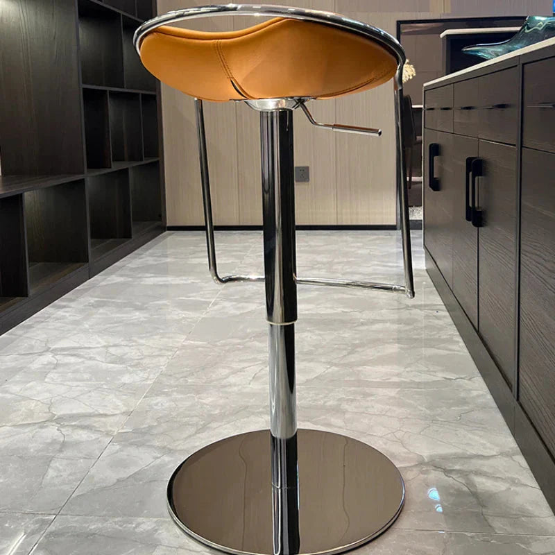 ChandeliersDecor.com-Bar Stools-Designer Leather Kitchen Island Counter Stool