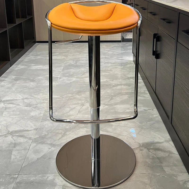 ChandeliersDecor.com-Bar Stools-Designer Leather Kitchen Island Counter Stool