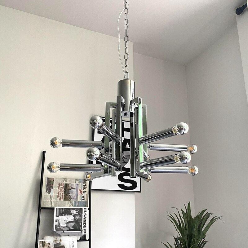 ChandeliersDecor.com-Chandeliers-Designer LED Chrome Hanging Light Chandelier