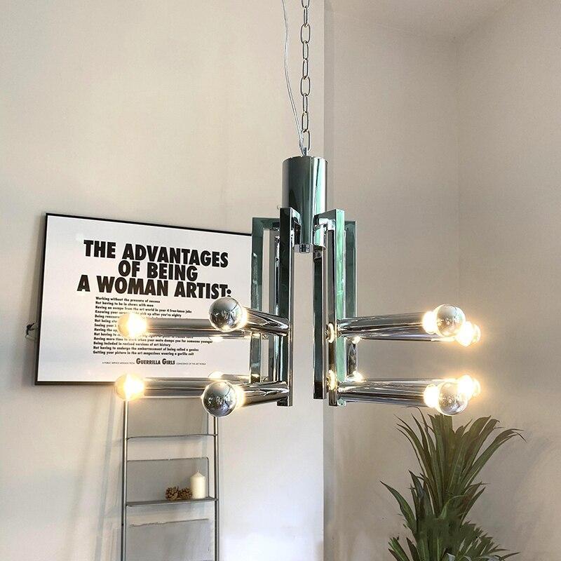 ChandeliersDecor.com-Chandeliers-Designer LED Chrome Hanging Light Chandelier