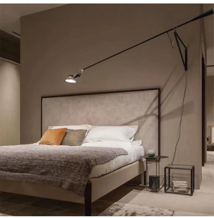 ChandeliersDecor.com-Wall Lights-Designer Long Arm Adjustable Long Pole Wall Light