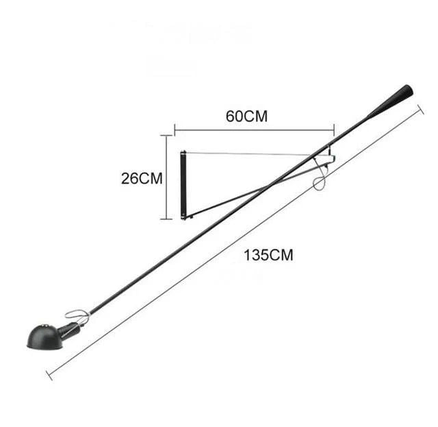 ChandeliersDecor.com-Wall Lights-Designer Long Arm Adjustable Long Pole Wall Light