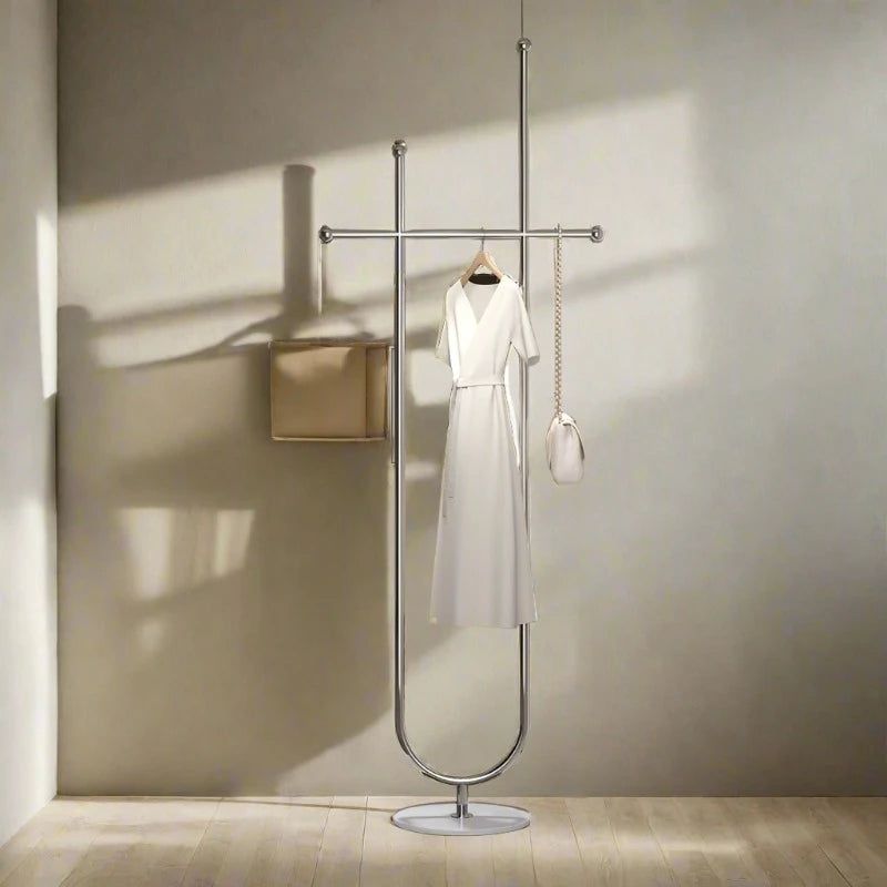 ChandeliersDecor.com-Drying Racks & Hangers-Designer Ropa Corner Clothes Hanging Organiser