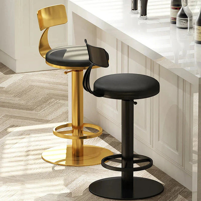 ChandeliersDecor.com-Bar Stools-Designer Throne Gold Counter Chair Bar Stool