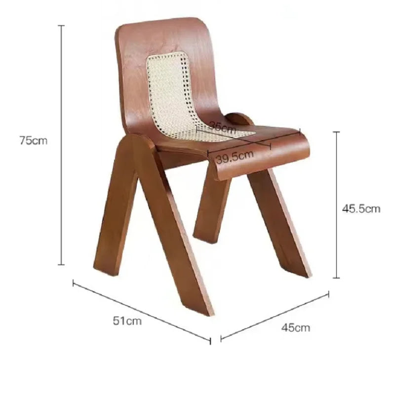 ChandeliersDecor.com-Dining Chairs-Designer Wabi Retro Rattan Dining Chair