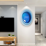 ChandeliersDecor.com-Wall Clocks-Designer Wall Clock: Modern Digital Capsule Style Wall Clock