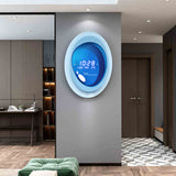 ChandeliersDecor.com-Wall Clocks-Designer Wall Clock: Modern Digital Capsule Style Wall Clock