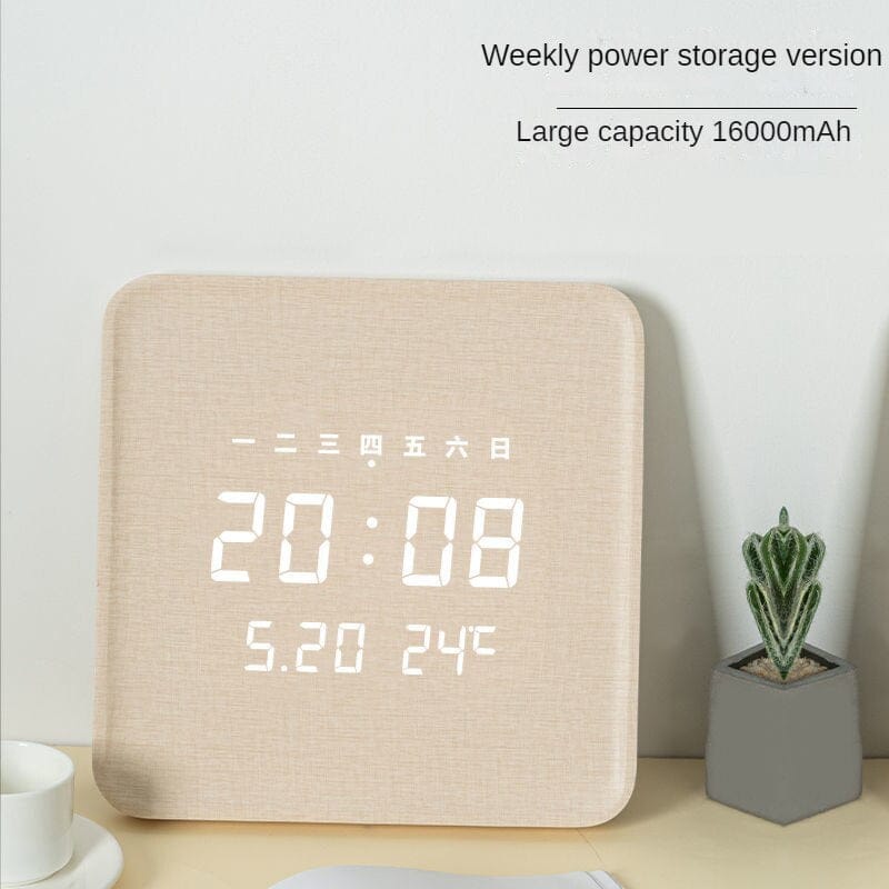 ChandeliersDecor.com-Wall Clocks-Digital Wooden Wall Clock Luxury Design