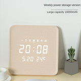 ChandeliersDecor.com-Wall Clocks-Digital Wooden Wall Clock Luxury Design