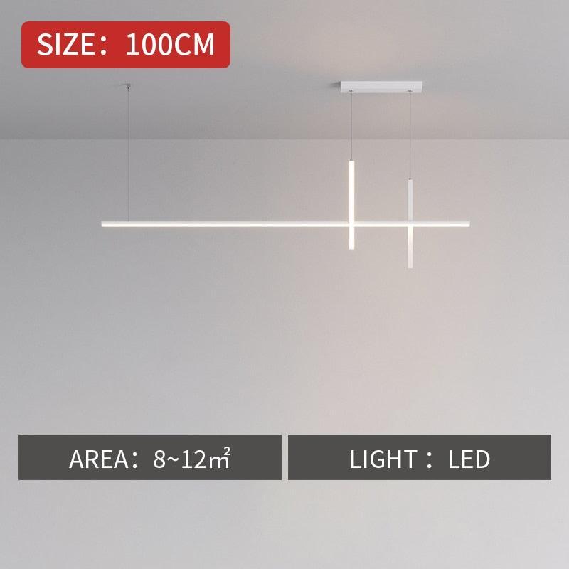 ChandeliersDecor.com-Kitchen Island-Dining Room Chandelier LED - Minimalist Strip Designer Lamp