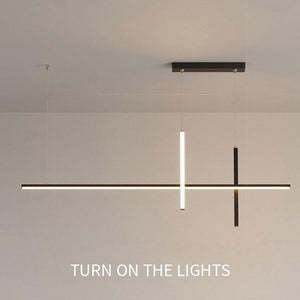ChandeliersDecor.com-Kitchen Island-Dining Room Chandelier LED - Minimalist Strip Designer Lamp
