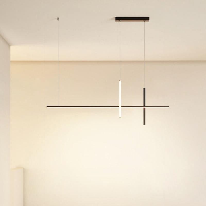 ChandeliersDecor.com-Kitchen Island-Dining Room Chandelier LED - Minimalist Strip Designer Lamp