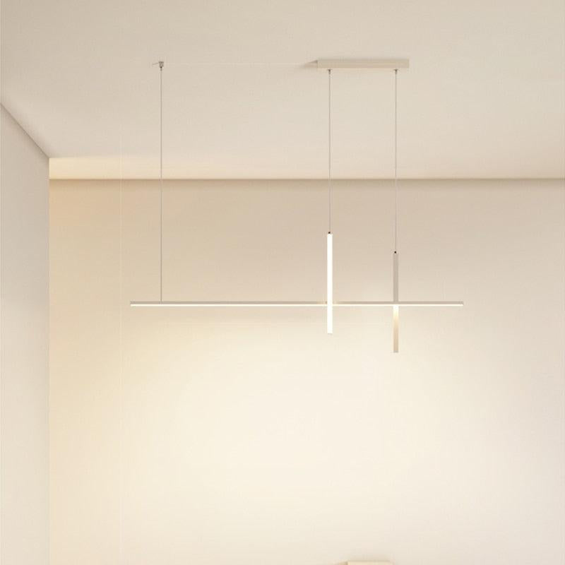 ChandeliersDecor.com-Kitchen Island-Dining Room Chandelier LED - Minimalist Strip Designer Lamp
