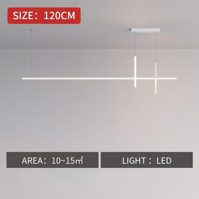 ChandeliersDecor.com-Kitchen Island-Dining Room Chandelier LED - Minimalist Strip Designer Lamp