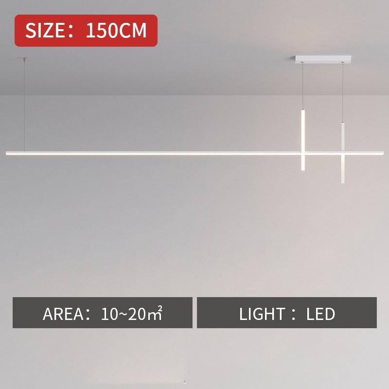 ChandeliersDecor.com-Kitchen Island-Dining Room Chandelier LED - Minimalist Strip Designer Lamp
