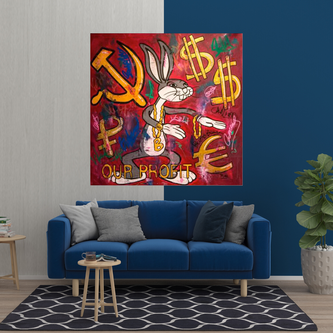 ChandeliersDecor.com-Wall Posters-Disney Bugs Bunny Canvas Wall Art