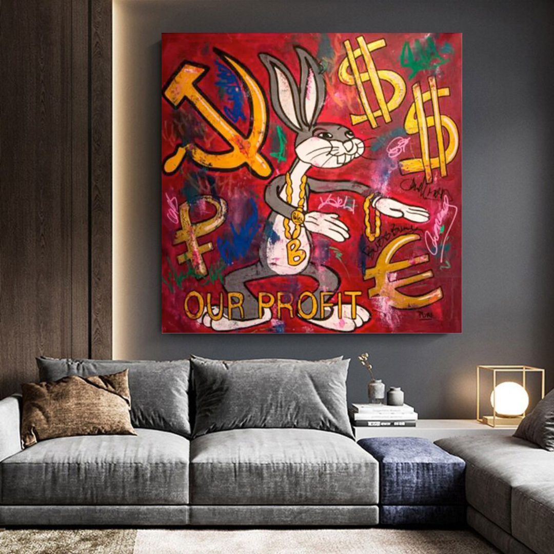 ChandeliersDecor.com-Wall Posters-Disney Bugs Bunny Canvas Wall Art