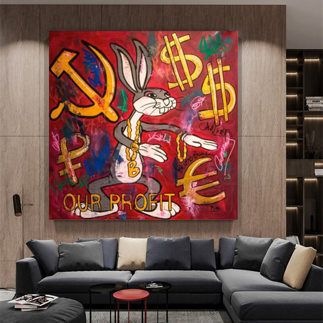 ChandeliersDecor.com-Wall Posters-Disney Bugs Bunny Canvas Wall Art