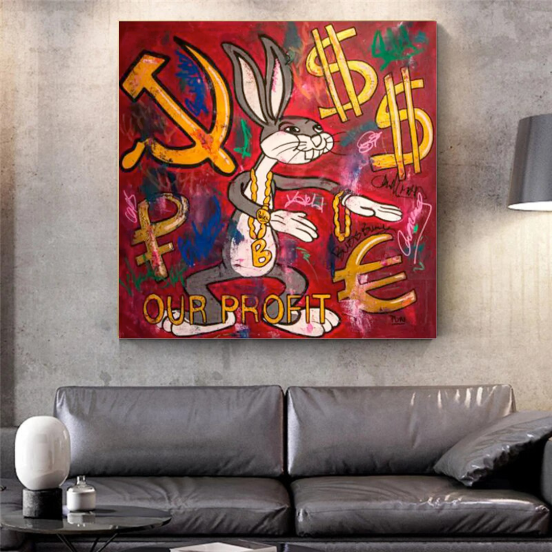 ChandeliersDecor.com-Wall Posters-Disney Bugs Bunny Canvas Wall Art