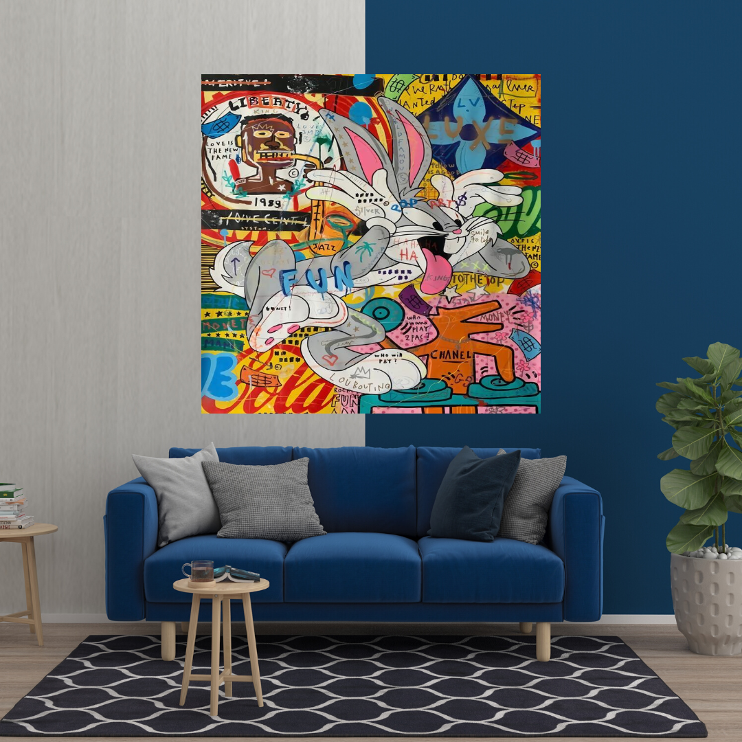 ChandeliersDecor.com-Wall Posters-Disney Bugs Bunny Rabbit Canvas Wall Art