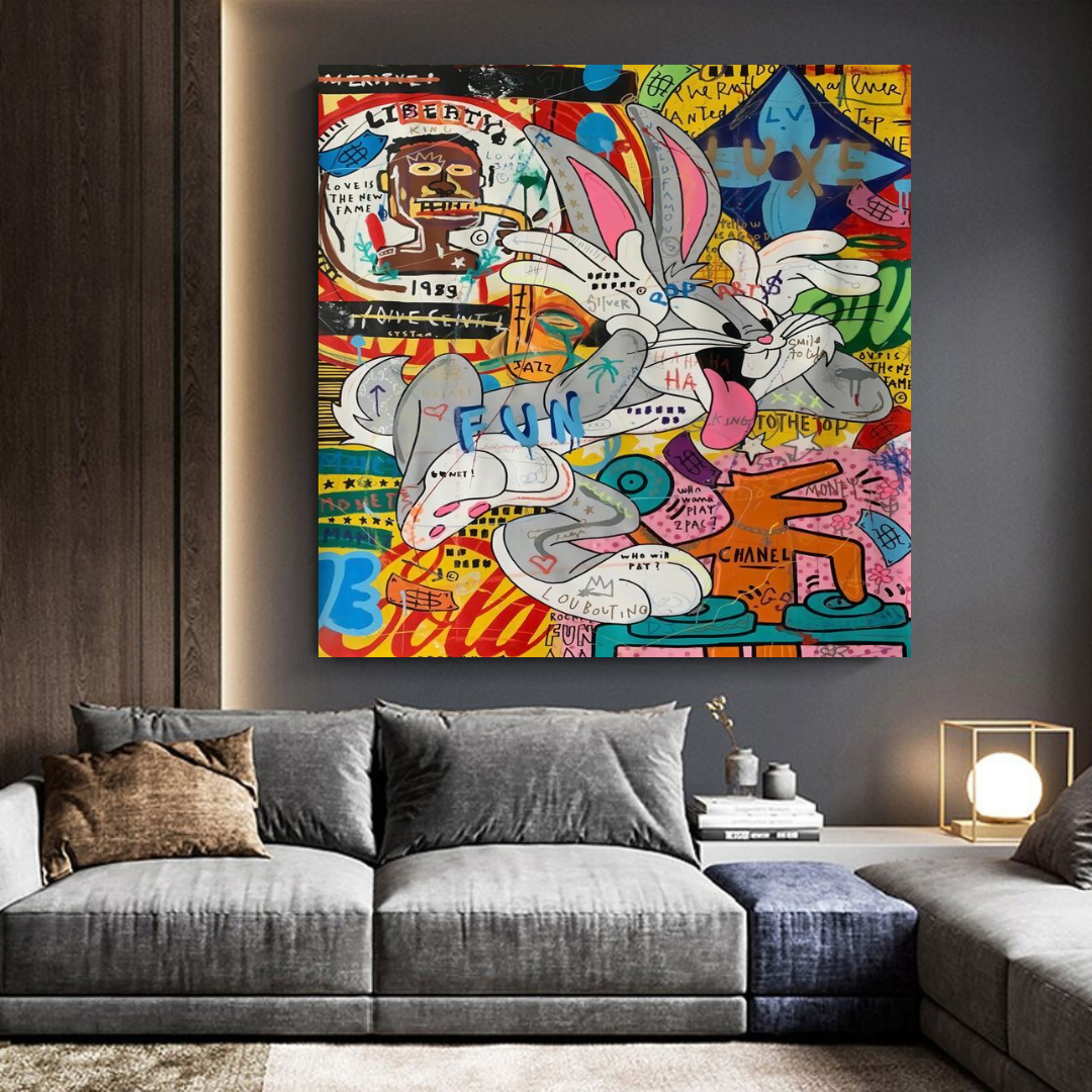 ChandeliersDecor.com-Wall Posters-Disney Bugs Bunny Rabbit Canvas Wall Art