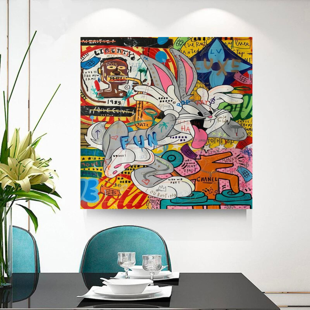ChandeliersDecor.com-Wall Posters-Disney Bugs Bunny Rabbit Canvas Wall Art
