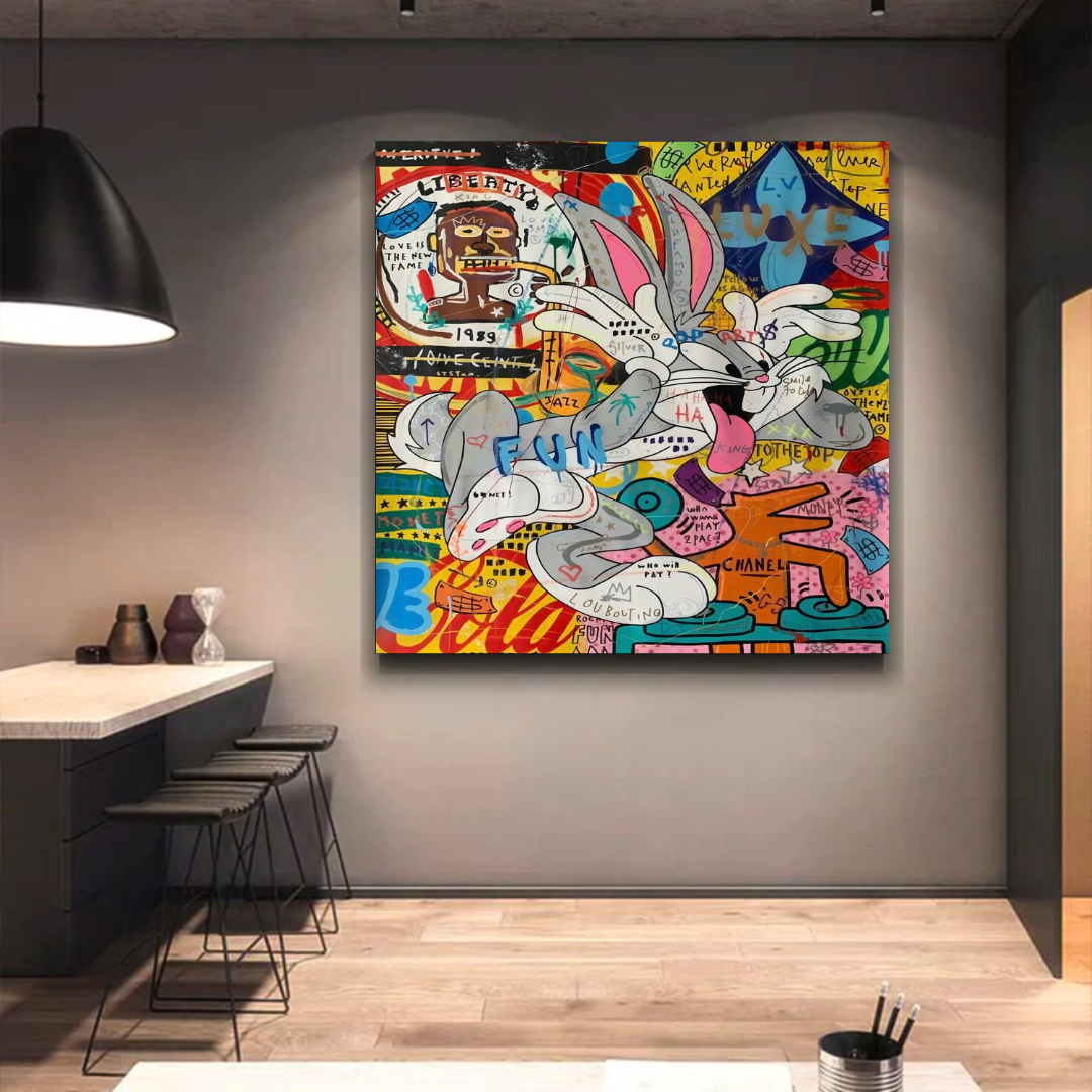 ChandeliersDecor.com-Wall Posters-Disney Bugs Bunny Rabbit Canvas Wall Art