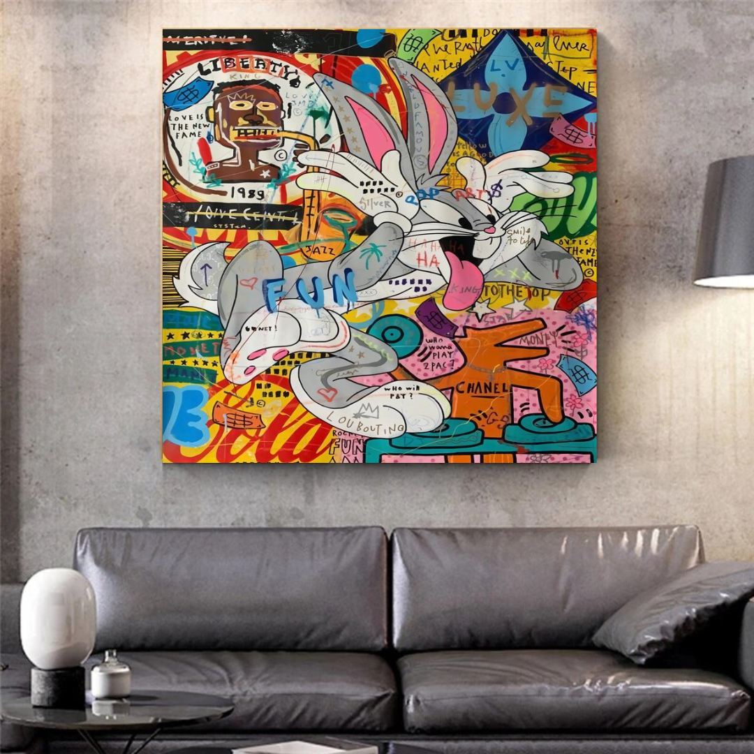 ChandeliersDecor.com-Wall Posters-Disney Bugs Bunny Rabbit Canvas Wall Art