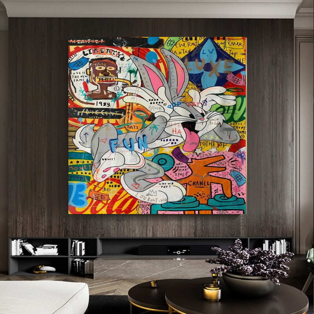 ChandeliersDecor.com-Wall Posters-Disney Bugs Bunny Rabbit Canvas Wall Art