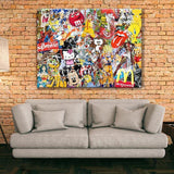ChandeliersDecor.com-Wall Posters-Disney Cartoon Marvel Portrait Graffiti Wall Art Poster