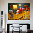 ChandeliersDecor.com-Wall Posters-Disney Donald Duck Gold Coin Well Canvas Wall Art
