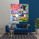 ChandeliersDecor.com-Wall Posters-Disney Donald Duck Romantic Graffiti Canvas Wall Art