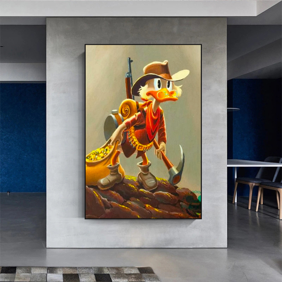 ChandeliersDecor.com-Scrooge McDuck Wall Art-Disney Donald Duck Scrooge Mcduck Canvas Wall Art
