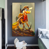 ChandeliersDecor.com-Scrooge McDuck Wall Art-Disney Donald Duck Scrooge Mcduck Canvas Wall Art