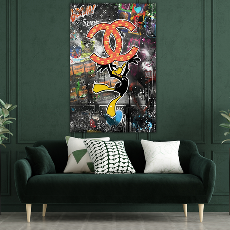 ChandeliersDecor.com-Wall Posters-Disney Duffy Duck Dancing Canvas Poster Canvas Wall Art