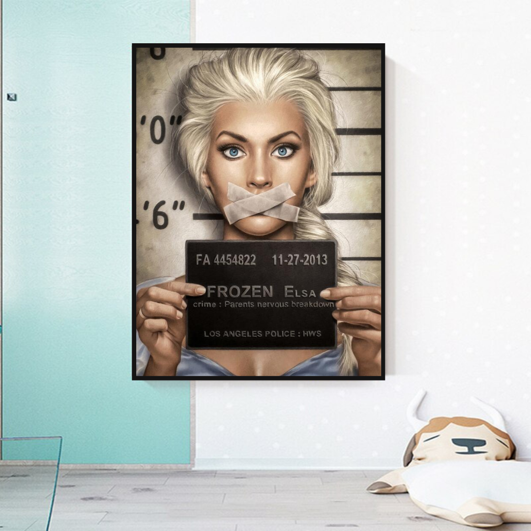 ChandeliersDecor.com-Wall Posters-Disney Frozen Elsa Canvas Wall Art - Girls' Room Décor
