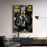 ChandeliersDecor.com-Wall Posters-Disney Get Rich Or Die Trying Canvas Wall Art