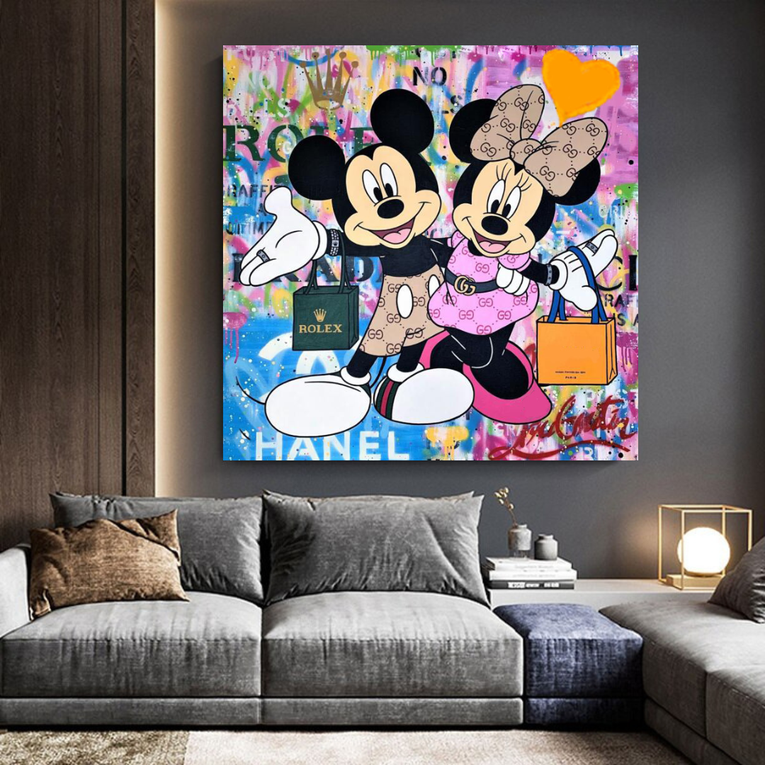 ChandeliersDecor.com-Wall Posters-Disney Mickey & Minnie Mouse Canvas Wall Art