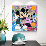 ChandeliersDecor.com-Wall Posters-Disney Mickey & Minnie Mouse Canvas Wall Art